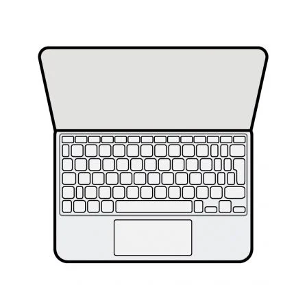 Apple Magic Keyboard para iPad Pro 11 pulgadas (M4) - Blanco - Español Apple Magic Keyboard para iPad Pro 11 pulgadas (M4) - Blanco - Español